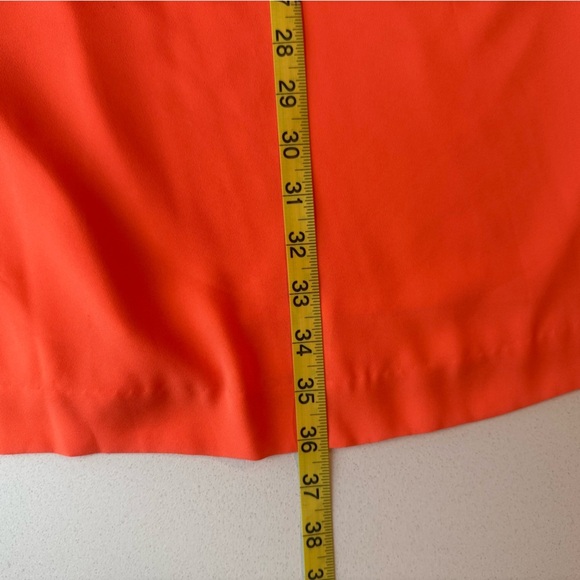 Banana Republic Sleeveless Layered Shift Dress Size 10 | Bright Orange - Picture 13 of 15